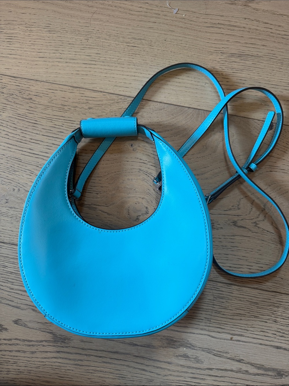 STAUD Turquoise Moon Bag